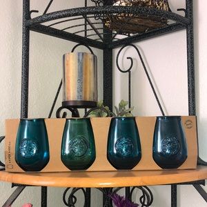 San Miguel authentic recycled glass cups